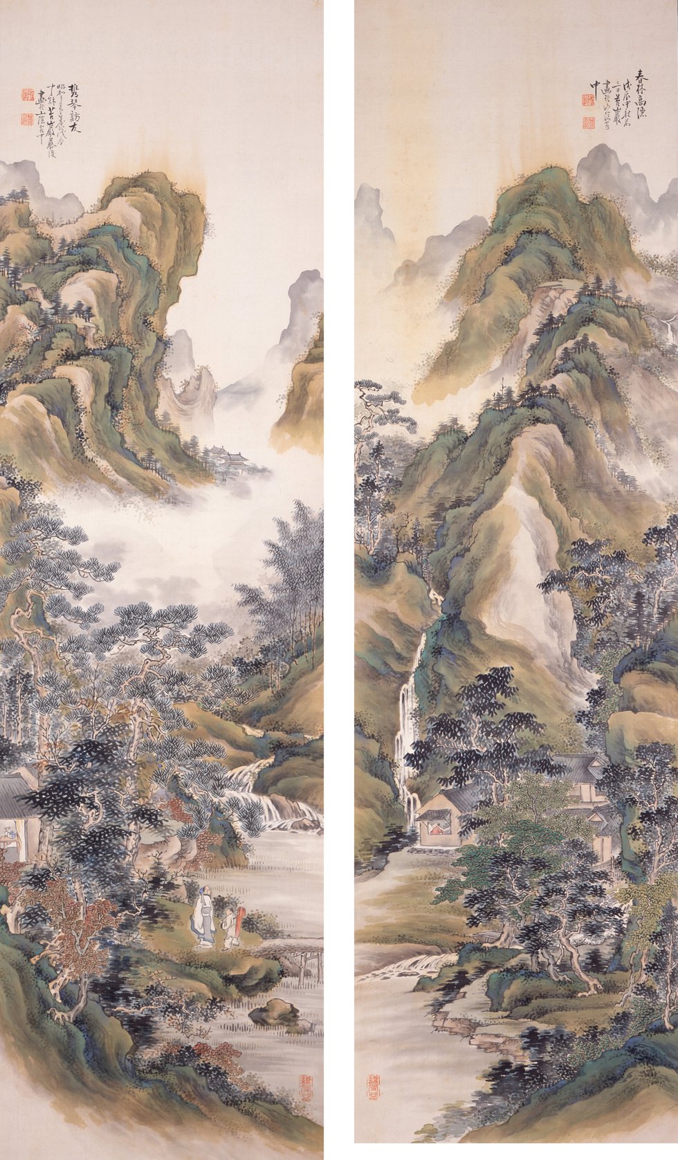 藤田苔巌《青緑山水図》 .jpg