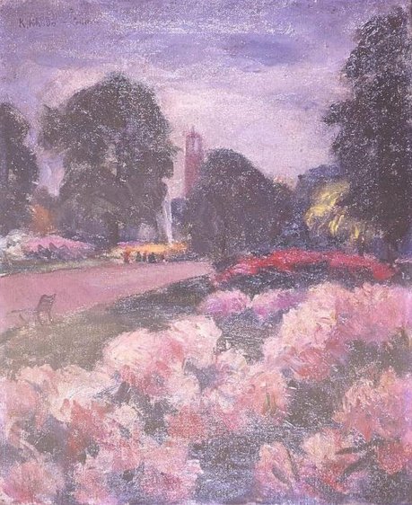 香田勝太《キューガーデンの石楠花 英国》.jpg